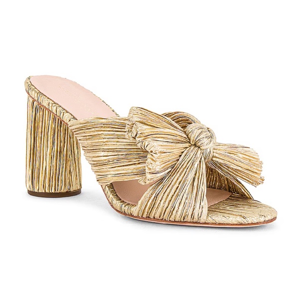 - NEW Loeffler Randall Penny High Heel Pleated Knot Slide 0882 - Picture 1 of 9